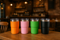 Magnetic Slide Lid Stackable Cup 8 Oz (235ml)