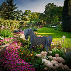Laser Cut Corten Steel Freestanding Horse
