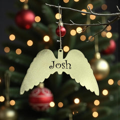 Brass Angel Engraved