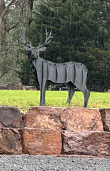 Laser Cut Corten Steel Freestanding Deer